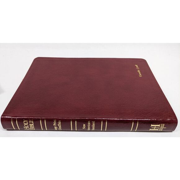 Broadman & Holman UltraThin Large Print Burgundy Bonded Leather Bible - PLZ READ - Picture 10 of 10